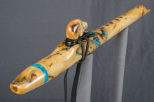 Yellow Cedar Burl Native American Flute, Minor, Mid G-4, #K29A (1)